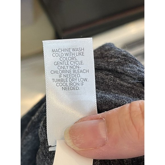 J. JILL PureJill Twist Knot Back Long sleeve Charcoal Gray Top sz Small - Picture 8 of 8